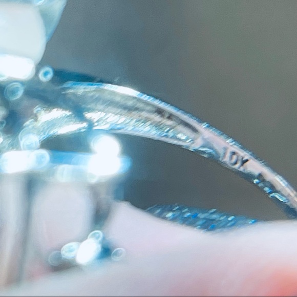 🎁NWT 10K STUNNING 9.50 CT RUSSIAN EMERALD & DIAMOND 10KT SOLID WHITE GOLD RING! - Picture 11 of 12